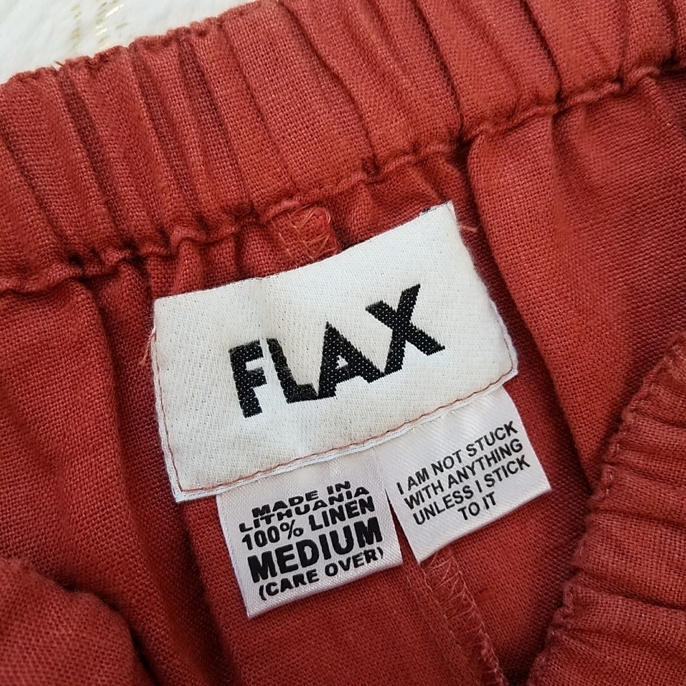 FLAX LINEN MIDI SKIRT - Picture 6 of 6